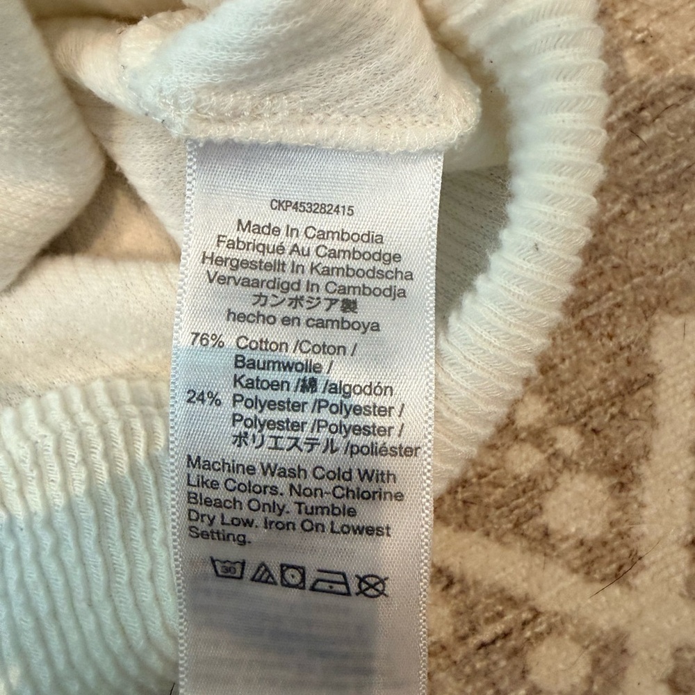 Madewell Cream Knotted Long Sleeve Top - Picture 4 of 7